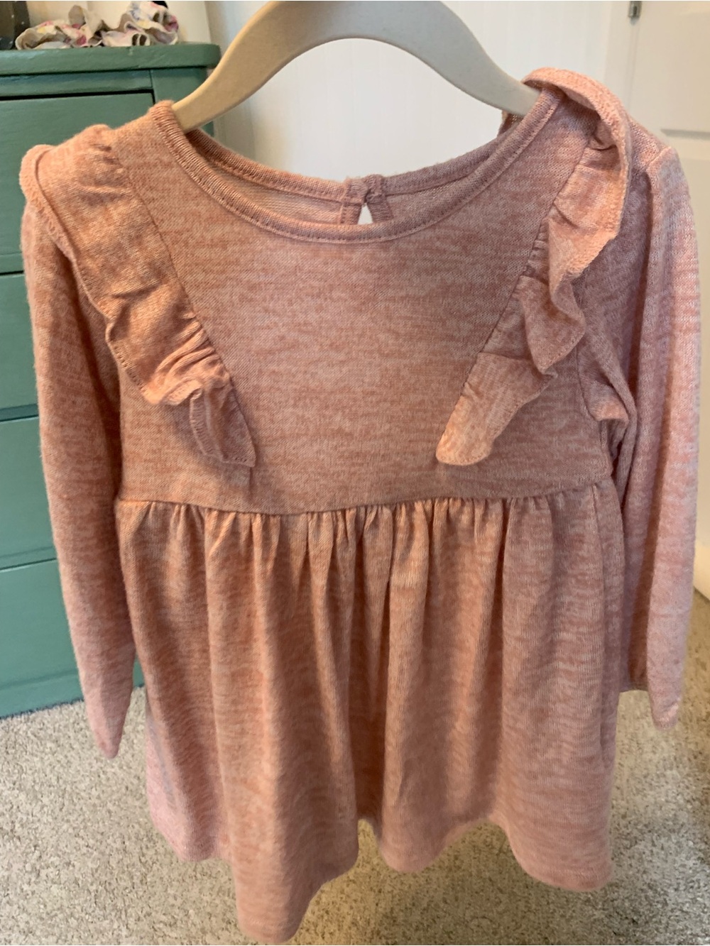 Primark Pink Ruffle Long-Sleeve Tunic